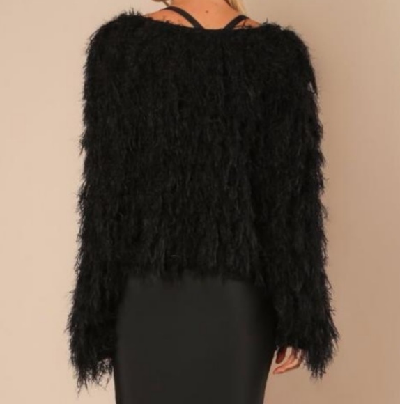 Black fur jacket - Picture 2 of 4